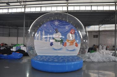 चीन बिक्री पर स्टॉक inflatable बर्फ शो गेंदों, क्रिसमस बर्फ दुनिया, सजावट के लिए inflatable क्रिसमस प्रदर्शन गेंद है फैक्टरी