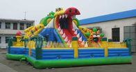 एयर ब्लोअर और मरम्मत किट के साथ ड्रैगन Inflatable सूखी स्लाइड 15x10m आपूर्तिकर्ता