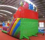 वयस्क / बच्चों के लिए पशु बड़ी Inflatable स्लाइड 0.9 मिमी पीवीसी सामग्री बनाया आपूर्तिकर्ता
