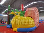 प्यारा घोंघा शैली Inflatable कूद हाउस, पनरोक उड़ा उछाल घर आपूर्तिकर्ता