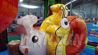 प्यारा घोंघा शैली Inflatable कूद हाउस, पनरोक उड़ा उछाल घर आपूर्तिकर्ता