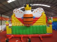 शानदार मधुमक्खियों थीम Inflatable मज़ा दुनिया, 0.9 मिमी पीवीसी खेल का मैदान उड़ा आपूर्तिकर्ता