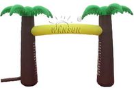 नारियल के पेड़ शैली Inflatable विज्ञापन उत्पादों / लिम्बो नृत्य आर्क आपूर्तिकर्ता