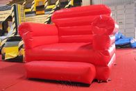 लाल सोफा Inflatable मॉडल पानी प्रतिरोधी पीवीसी तिरपाल बनाया आपूर्तिकर्ता