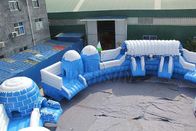 विशाल वाणिज्यिक Inflatable पानी पार्क, जमे हुए थीमाधारित एक्वा पार्क उपकरण आपूर्तिकर्ता