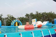 मनोरंजन पार्क के लिए बड़े आकार के वाणिज्यिक Inflatable पानी पार्क / बाधा कोर्स आपूर्तिकर्ता