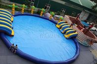 समुद्री डाकू जहाज वाणिज्यिक Inflatable पानी पार्क 0.9 मिमी पीवीसी तिरपाल बनाया आपूर्तिकर्ता