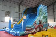 समुद्री डाकू द्वीप थीम के साथ मनोरंजन पार्क बड़ी Inflatable स्लाइड पीवीसी सामग्री आपूर्तिकर्ता