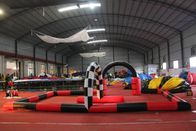 छोटे इनडोर Inflatable रेस ट्रैक पनरोक पीवीसी तिरपाल सामग्री EN14960 आपूर्तिकर्ता