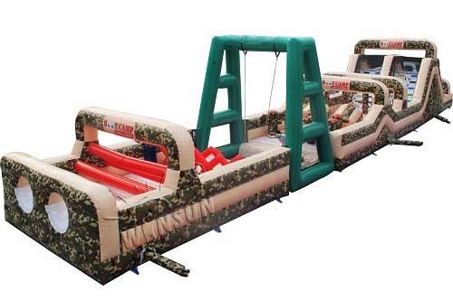 आउटडोर Inflatable खेल खेल, बूट शिविर Inflatable बाधा कोर्स आपूर्तिकर्ता