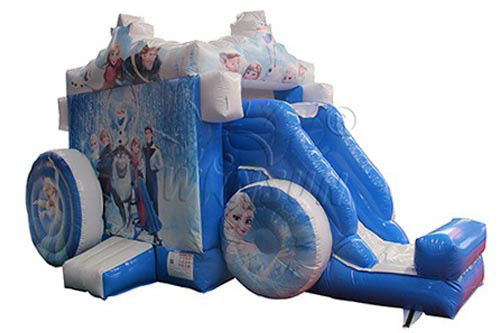 टिकाऊ Inflatable स्लाइड और उछाल हाउस, जमे हुए गाड़ी उछाल हाउस कॉम्बो आपूर्तिकर्ता