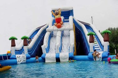 चीन बोनी भालू वाणिज्यिक Inflatable पानी पार्क, पानी के खेल का मैदान उड़ा फैक्टरी