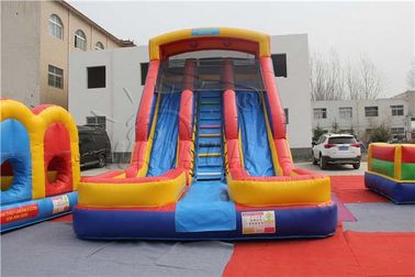 चीन स्वनिर्धारित आकार Inflatable सूखी स्लाइड, डबल लेन बच्चे स्लाइड अप फैक्टरी
