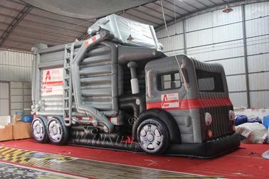 वाणिज्यिक ग्रेड Inflatable सूखी स्लाइड 13.7x4.5m कचरा ट्रक शैली