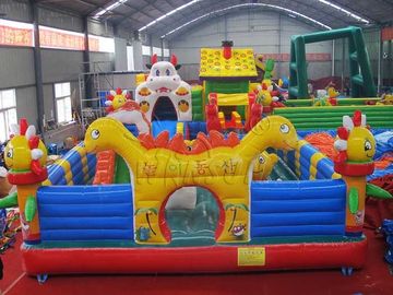 चीन मनोरंजन पार्क / आराम केंद्र के लिए पशु Inflatable मजेदार शहर 10x6 मी फैक्टरी