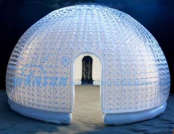 चीन सुंदर स्पष्ट Inflatable बुलबुला तम्बू, 6 मीटर व्यास गुंबद तम्बू ऊपर उड़ा फैक्टरी
