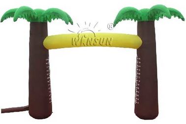 चीन नारियल के पेड़ शैली Inflatable विज्ञापन उत्पादों / लिम्बो नृत्य आर्क फैक्टरी