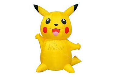 0.9mm पीवीसी सामग्री Inflatable मॉडल / Pikachu अनुकूलित आकार में उपलब्ध है