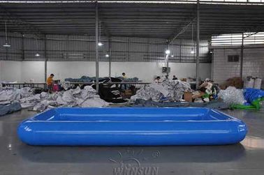 आयताकार बड़े Inflatable स्विमिंग पूल, 0.9 मिमी पीवीसी एयरटाइट Inflatable पूल