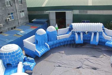 चीन विशाल वाणिज्यिक Inflatable पानी पार्क, जमे हुए थीमाधारित एक्वा पार्क उपकरण फैक्टरी