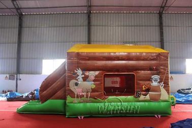 चीन Inflatable नकली खेत trampoline स्लाइड WSC-263 अनुकूलित आकार के साथ फैक्टरी
