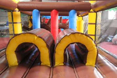 चीन बड़े आकार के Inflatable खेल खेल Inflatable समुद्री डाकू जहाज बाधा कोर्स फैक्टरी