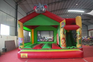 हाथी कूदते Inflatable उछाल हाउस पशु थीम En14960 उच्च प्रदर्शन
