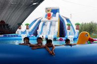 बोनी भालू वाणिज्यिक Inflatable पानी पार्क, पानी के खेल का मैदान उड़ा आपूर्तिकर्ता